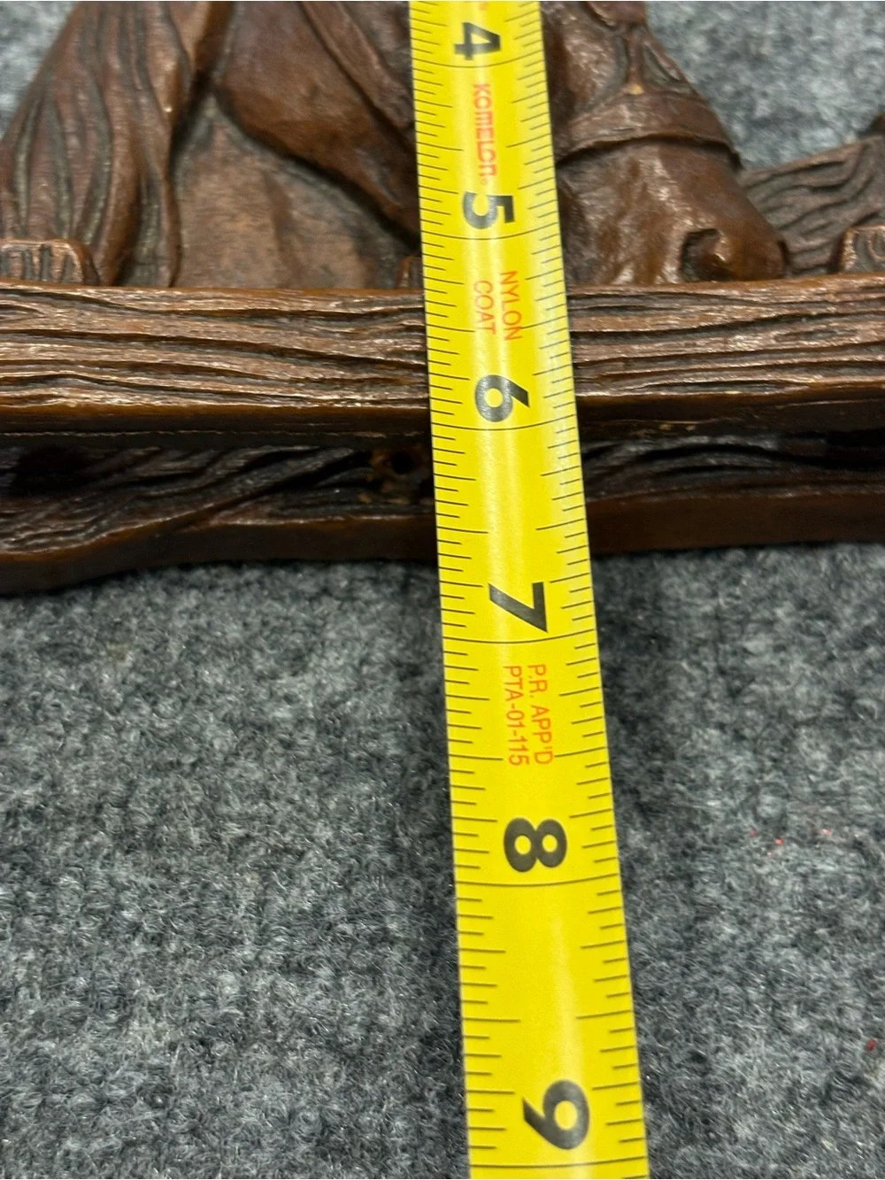 Rustic 1960s Horse Wall Rack for Pipes or Ties